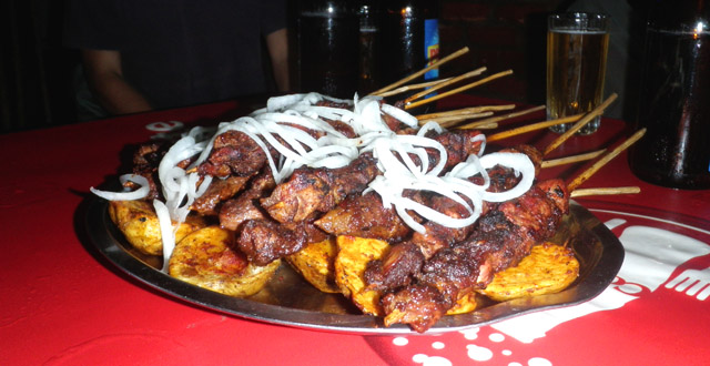 Traditional brochettes
