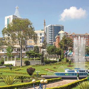 Rwanda Central Kigali Fountain