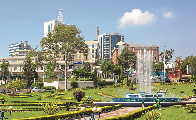 Rwanda Central Kigali Fountain